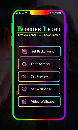 Border Light - LED Coler Border, Live Wallpaper screenshot 2