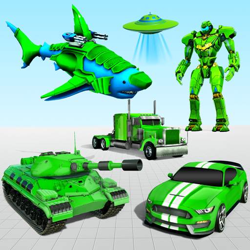 Police Shark Robot Car Game 2.3