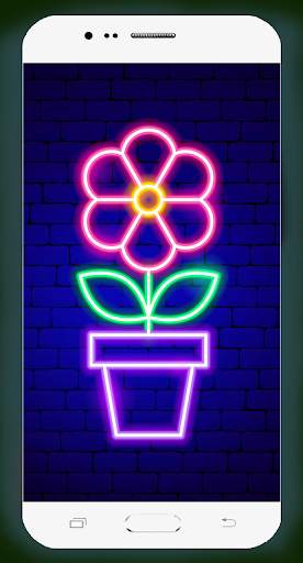 Neon Flower Wallpaper screenshot 15