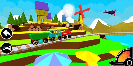 3D Train Engine Driving Game For Kids & Toddlers 1 تصوير الشاشة