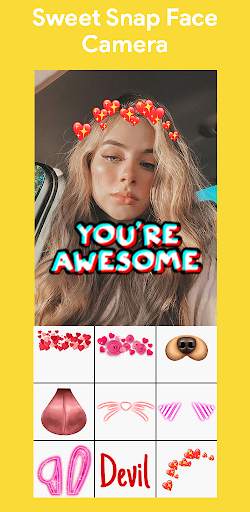 Sweet Snap Face Camera - Snap Cat Live Camera screenshot 1