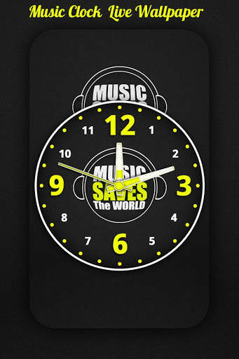 Music Clock Live Wallpaper screenshot 1