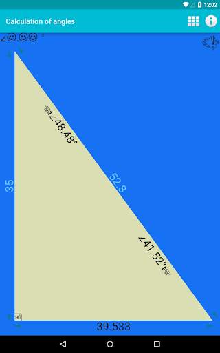 Calculation of angles 4 تصوير الشاشة