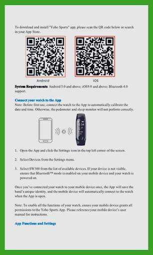 Smartwatch Yoho Sports Guide screenshot 2