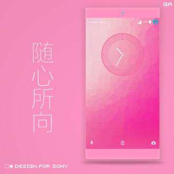 GALAXY XPERIA Theme | JUST PINK 🎨Design For SONY screenshot 2