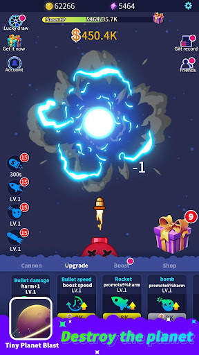 Tiny Planet Blast screenshot 2