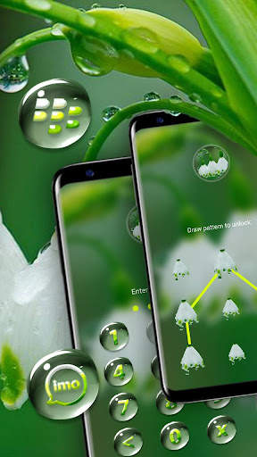 White Lily Rain Drop Theme screenshot 5