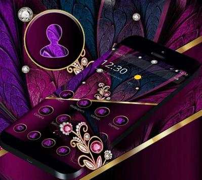 Dark Purple Feather Metal Theme screenshot 3