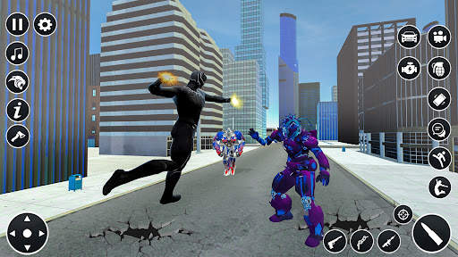 Black 3D Panther Fighting Game screenshot 5