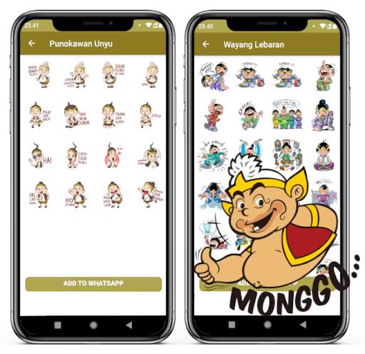 WA StikerApp Wayang Unyu Sticker Wayang Jawa screenshot 2