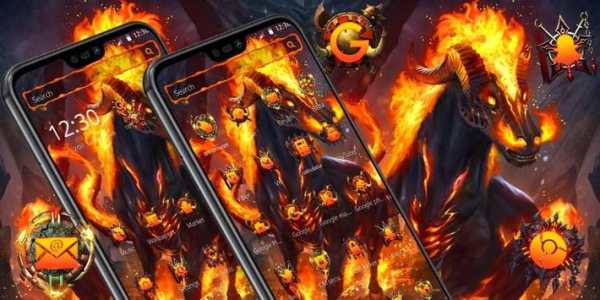 Fire Black Horror Horse Theme screenshot 4