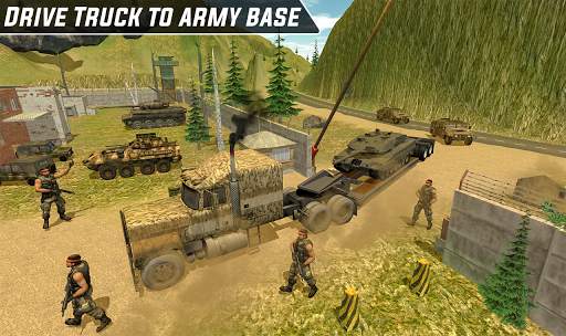 Army Truck Tank Transport-Impossible Mission Drive screenshot 8
