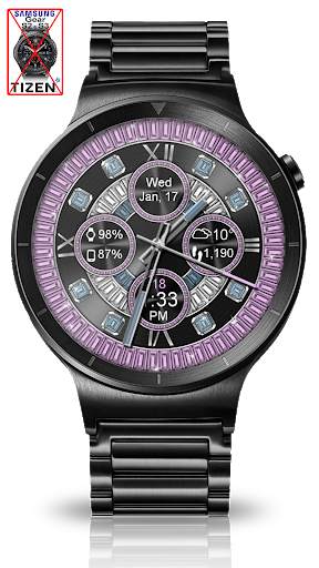 Diamond Glitz HD WatchFace Widget & Live Wallpaper 7 تصوير الشاشة