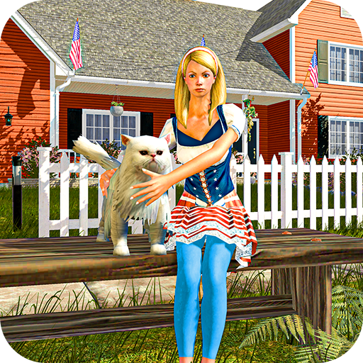 family pet cat simulator: cat games for kids иконка