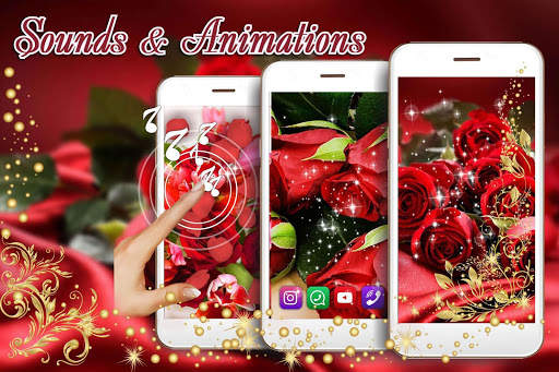 Red Roses Love live wallpaper screenshot 3