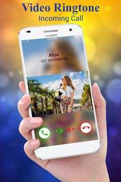 Video Ringtone for Incoming Call Video Caller ID 1 تصوير الشاشة