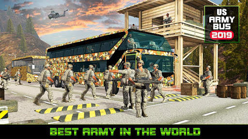 Offroad US Army Bus Transport screenshot 1