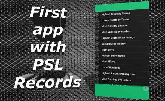 Pakistan Cricket League Records screenshot 1