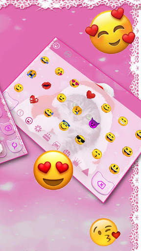 Cute Furry Cat Keyboard screenshot 3
