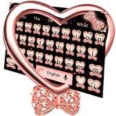 Glitter Heart Diamond Keyboard 10001003