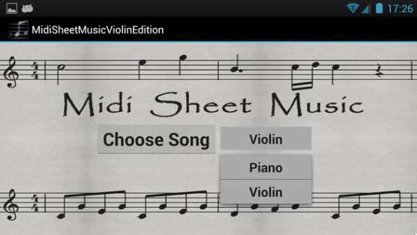 Midi Sheet Music - Violin Ed. screenshot 1