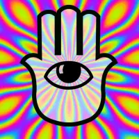 Psychedelic camera icon