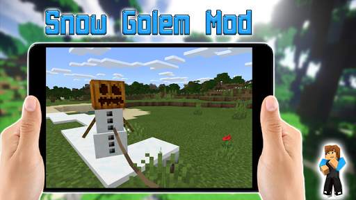 Snow Golem Mod for Minecraft PE screenshot 2