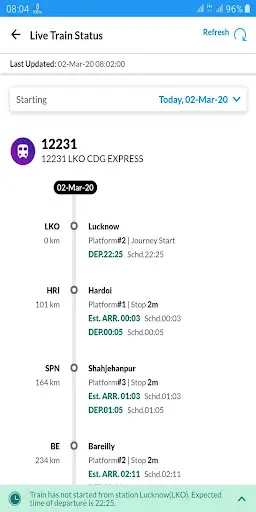 Live Train Status, PNR Status, Fare & Live Station screenshot 1