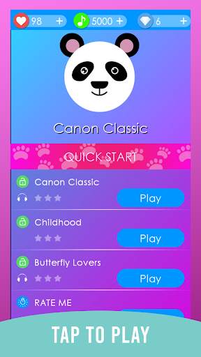 Magic Panda Piano Tiles screenshot 1