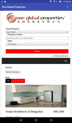 One Global Properties screenshot 4