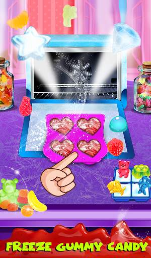 Color Rainbow Sweet Gummy Candy Maker Game screenshot 14