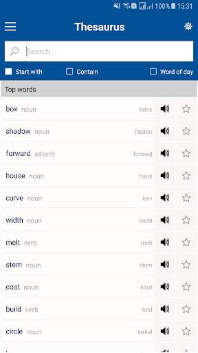 Collocations Thesaurus Offline screenshot 1