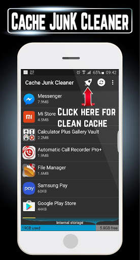 Master Cache Junk Cleaner Lite screenshot 1