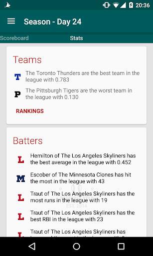 Baseball Legends Manager 2016 screenshot 8