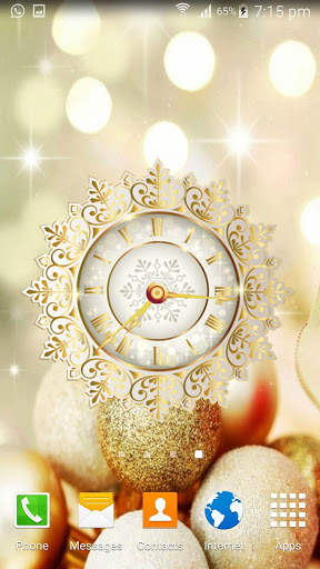 Christmas Clock Wallpaper screenshot 3