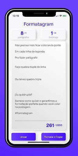 Formatagram screenshot 2