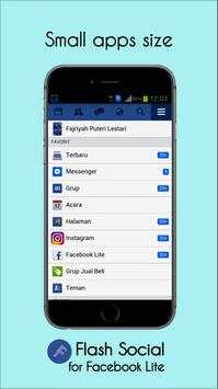 FlashSocial for Facebook Lite screenshot 4