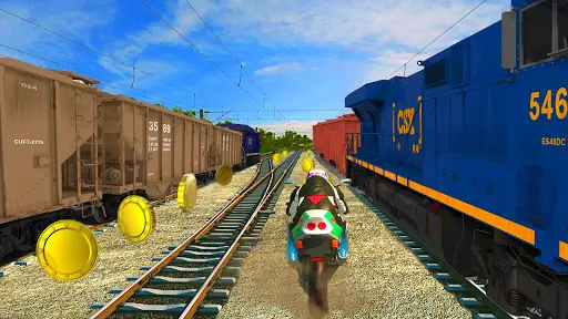 EZ Drive - Train Racer - Train Surfer, Bike Race screenshot 1