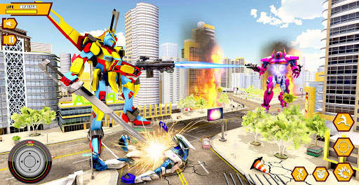 Stickman Rope Robot Hero: Transform Robot Wars screenshot 3