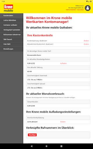 Krone mobile Tarif screenshot 12