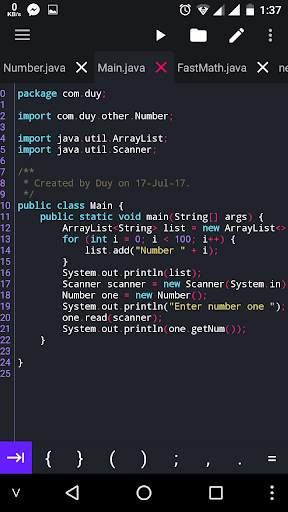 Java N-IDE - Android Builder - Java SE Compiler 3 تصوير الشاشة