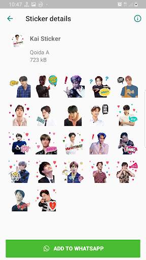 EXO WAStickerApps KPOP Idol for Whatsapp screenshot 5