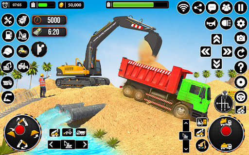 Real Construction Excavator 3D screenshot 1