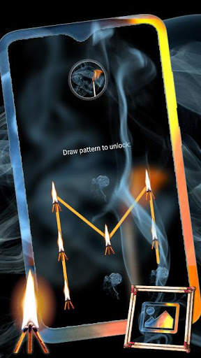 Smoky Matchstick Flame Launcher Theme screenshot 4