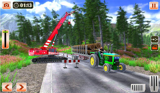 Cargo Tractor Trolley Driving - Tractor Games 2021 screenshot 2