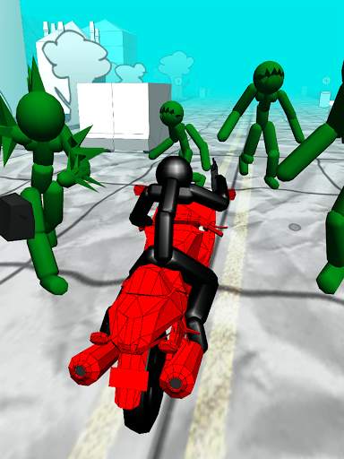 Stickman Zombie: Motorcycle Ra screenshot 17