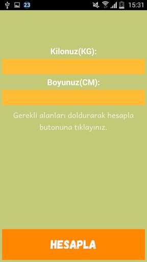 Beden Kitle İndeksi Hesaplama screenshot 2