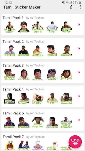 Tamil Sticker Maker screenshot 1