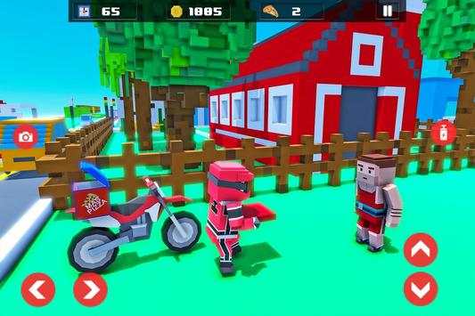 Moto Pizza Delivery: Blocky Edition screenshot 7