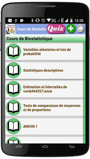 Cours de Biostatistique screenshot 1